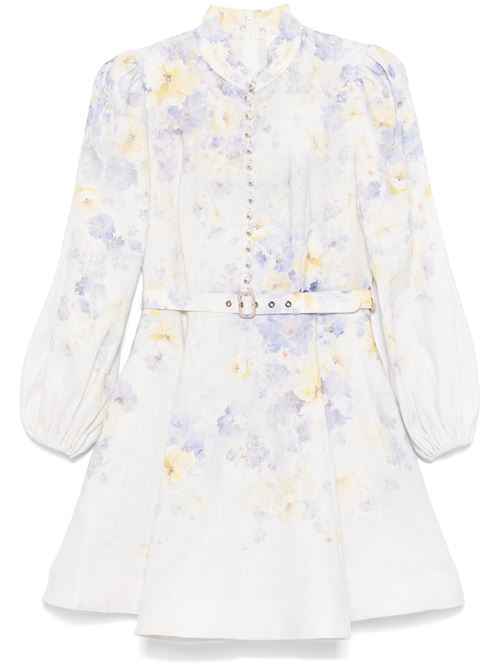 Crush Buttoned Mini Dress ZIMMERMANN | 9142DR251LILAC FLORA